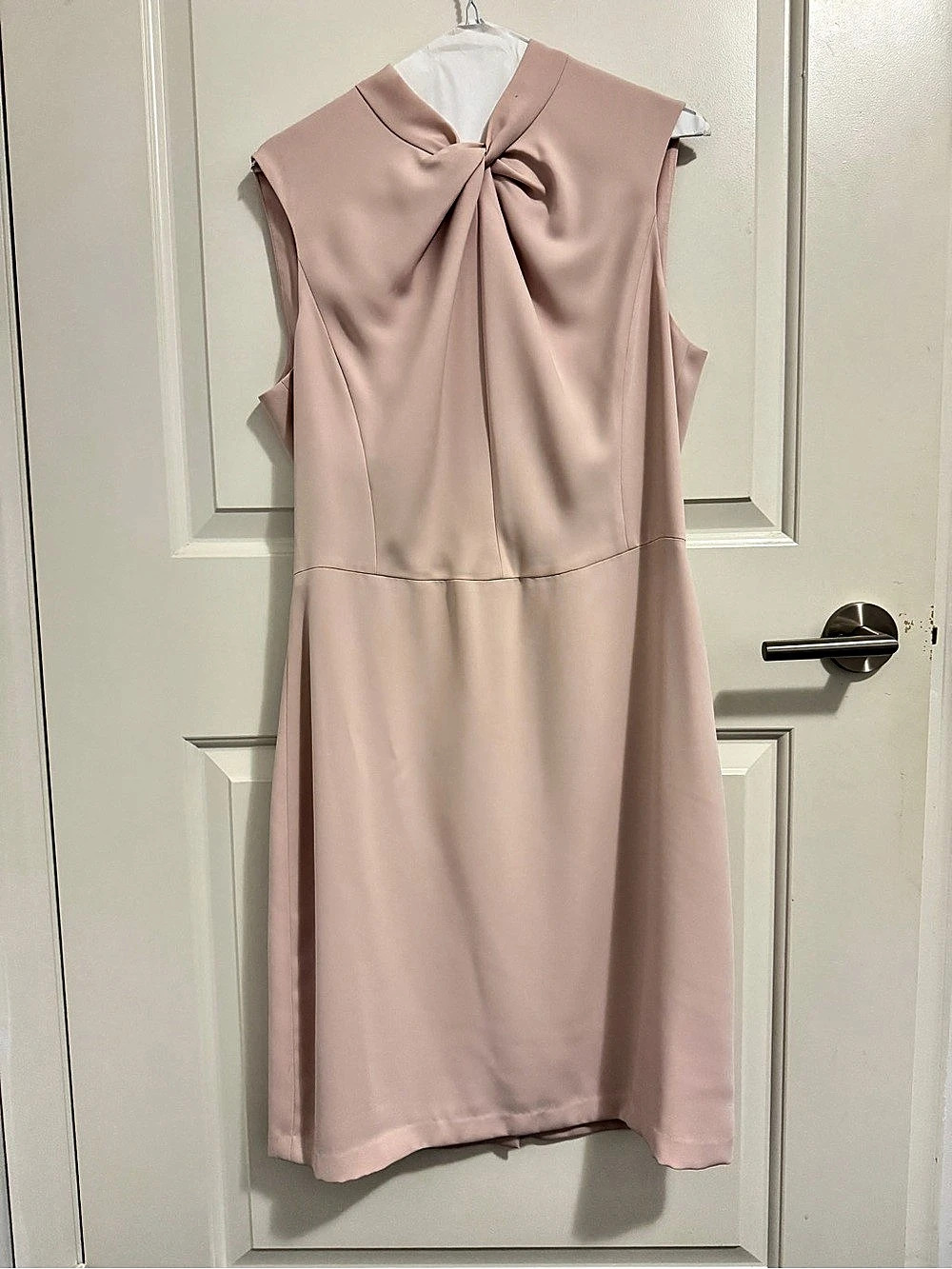 Club Monaco Twist Neck Knot Dress Pink Mini Dress Size 12